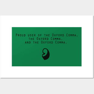 Oxford Comma Posters and Art